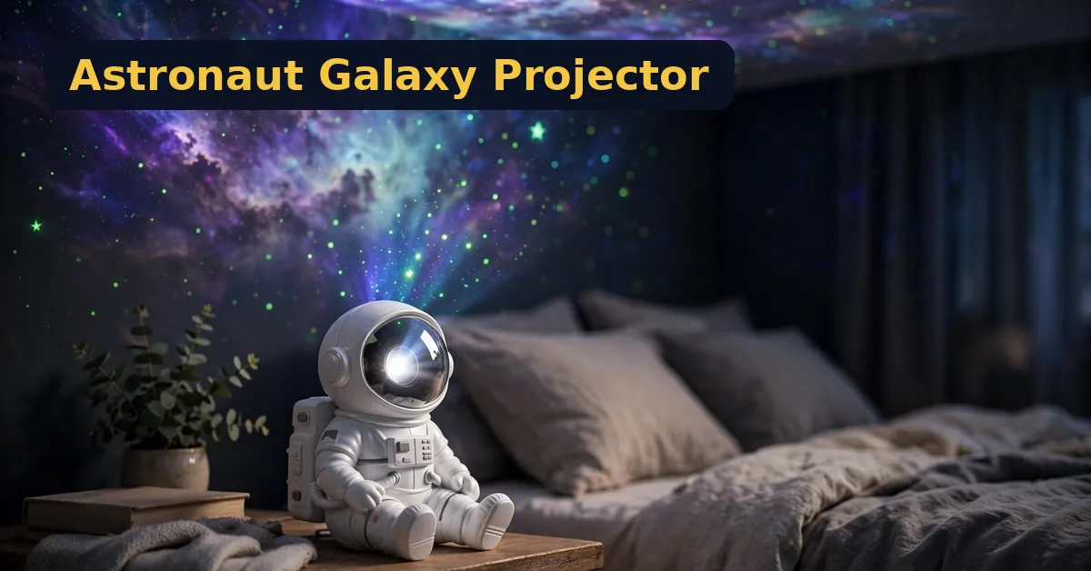 Astronaut galaxy projector review — Mooyran star projector with nebula ceiling light Astronaut galaxy projector review — Mooyran star projector with nebula ceiling light