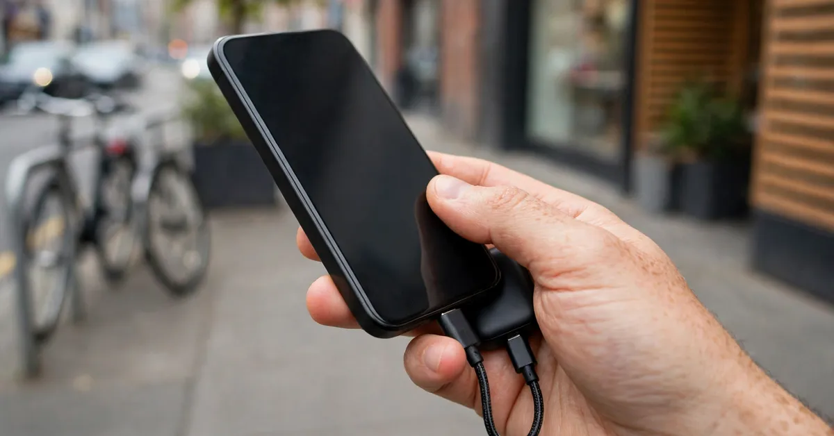 INIU P50 portable charger in daily use best portable charger INIU P50 in use