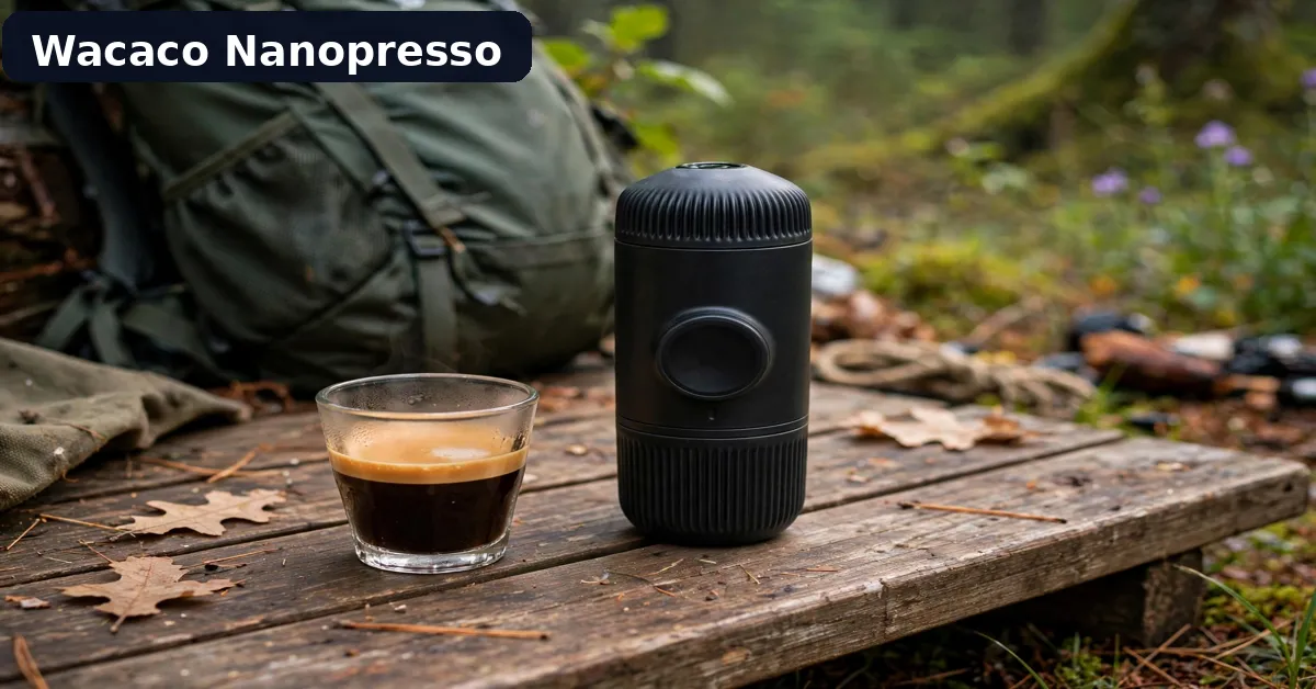 Wacaco Nanopresso premium manual portable espresso maker for travel