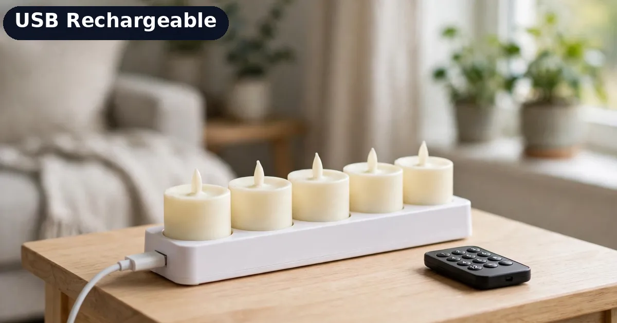FPOO rechargeable flameless candles on the USB charging base FPOO rechargeable flameless candles on USB charging base — best flameless candles battery
