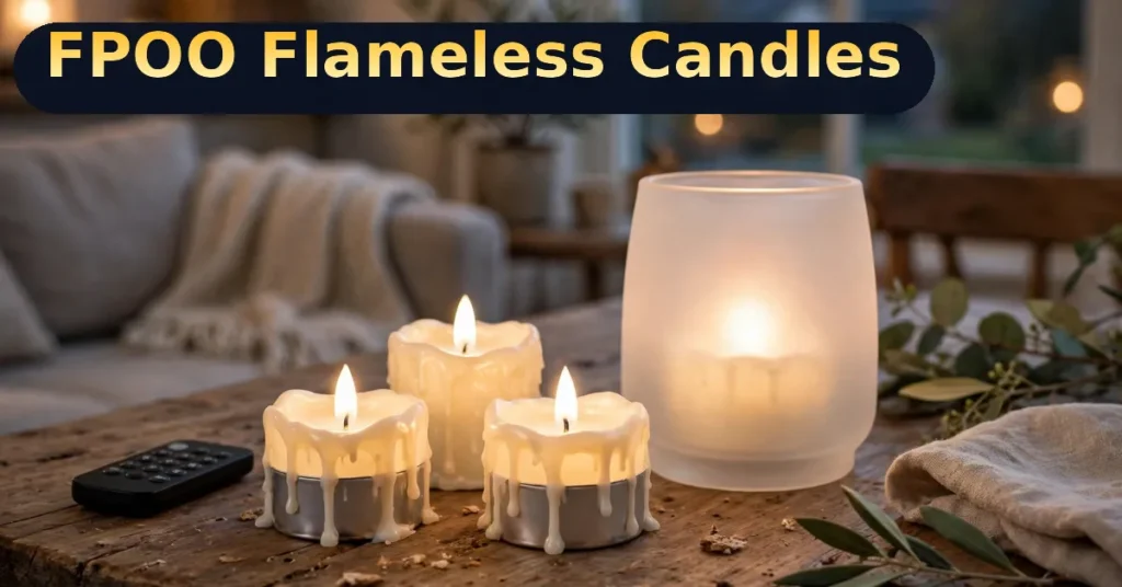 FPOO rechargeable flameless candles — best flameless candles for home decor