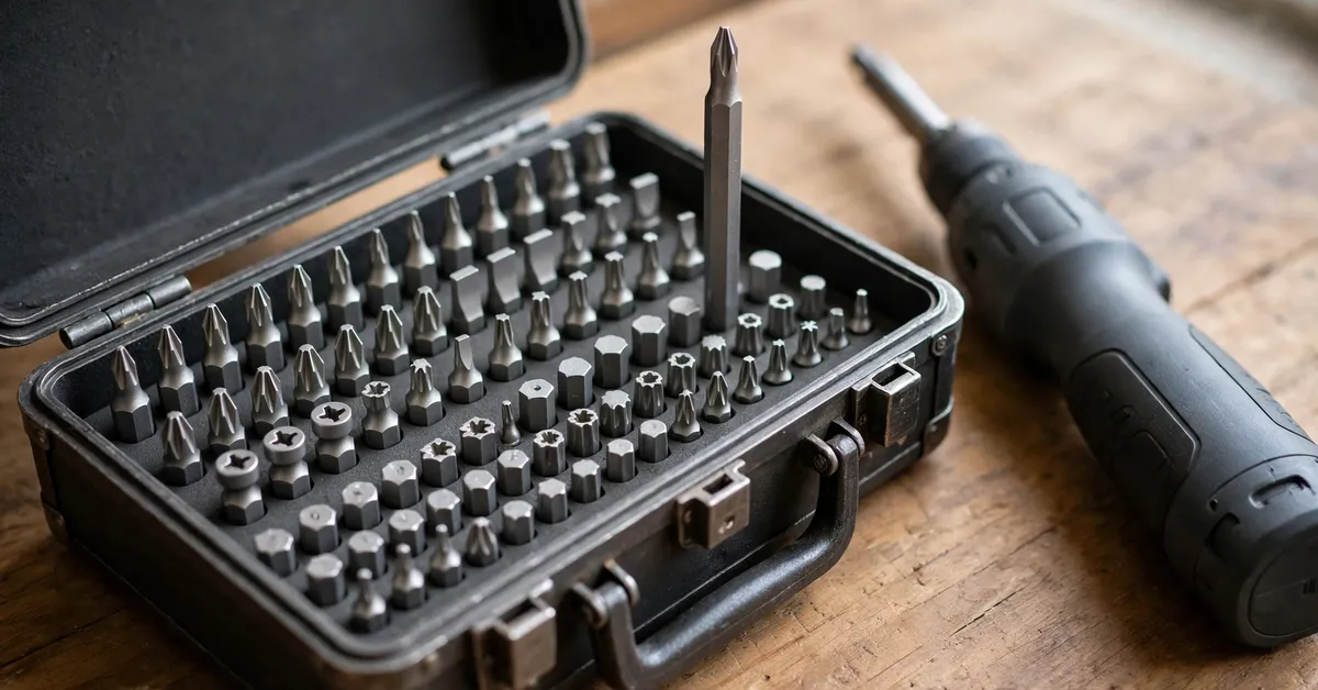 HOTO electric screwdriver bits - 25 S2 steel bits in magnetic case HOTO electric screwdriver bits - 25 S2 steel bits in magnetic case