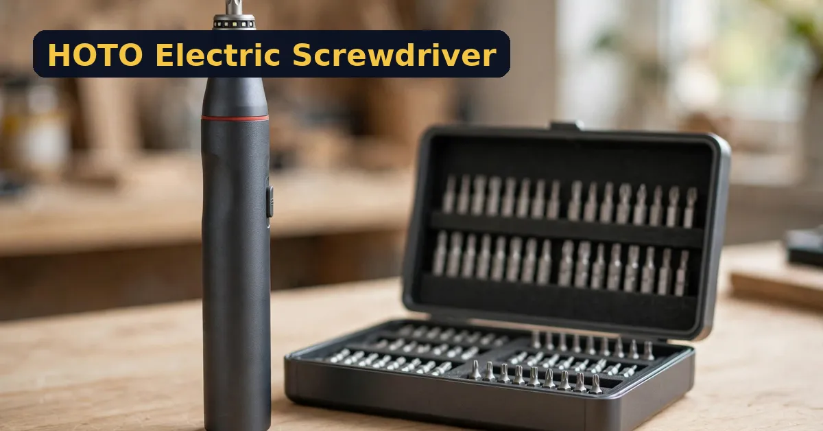 HOTO electric screwdriver review - mini cordless screwdriver kit with case HOTO electric screwdriver review - mini cordless screwdriver kit with case