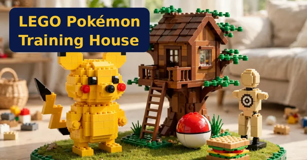 LEGO Pokémon sets Training House with Pikachu brick treehouse playset