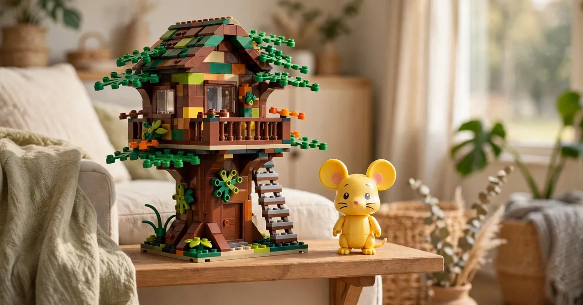 LEGO Pokémon sets Training House brick treehouse on display