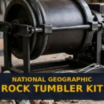 National Geographic Rock Tumbler Kit Review: Rough Rocks to Real Gemstones? (2026) National Geographic Rock Tumbler Kit review - rock tumbler machine with rough gemstones on a workbench