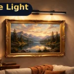 seediq 40cm Rechargeable Picture Light Review: Cordless Art Lighting for $33.99? (Honest) seediq rechargeable picture light in black mounted above a framed painting