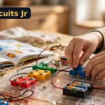 Snap Circuits Jr Review: The 4.8-Star Electronics Kit Kids Actually Learn From (2026) Snap Circuits Jr review - SC-100 electronics kit with snap parts on a grid