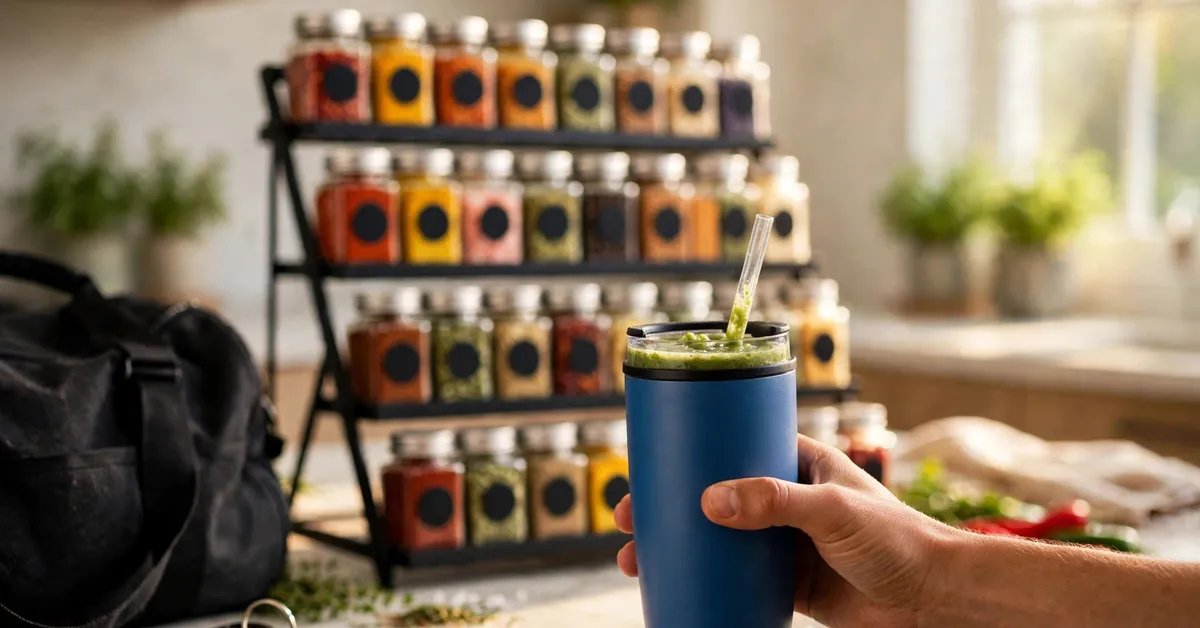 Ninja BlendBOSS travel tumbler ready to take on the go